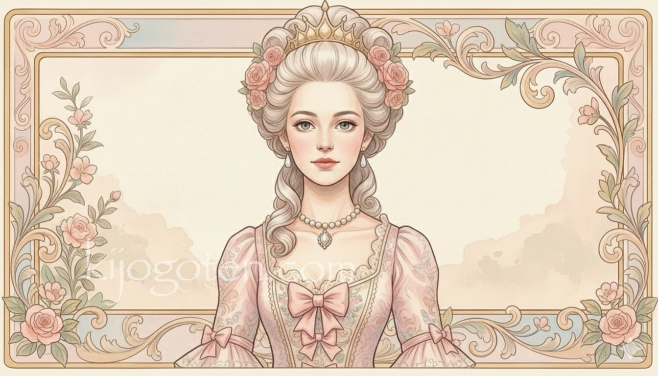 正面向きのマリー・アントワネットの画像