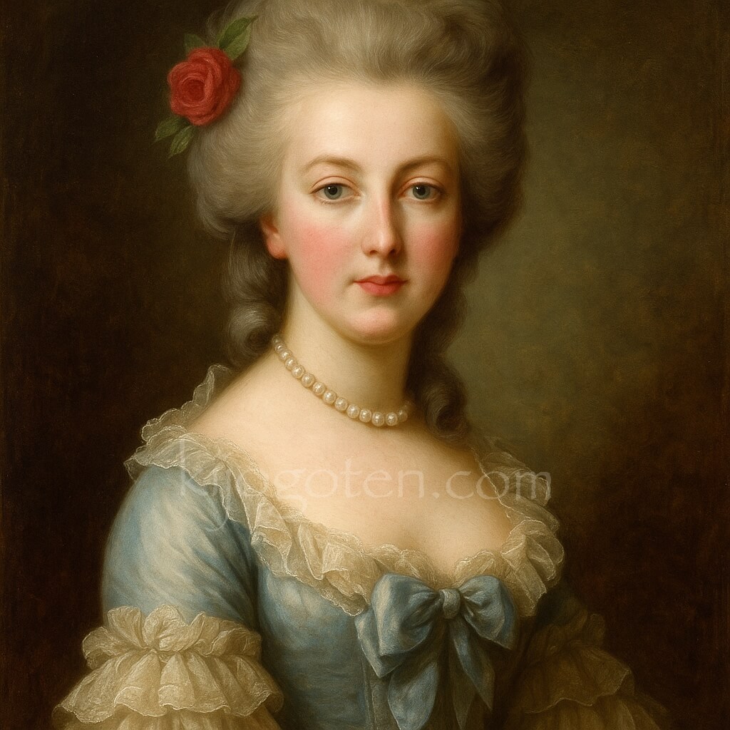 マリー・アントワネットの肖像画風イメージ