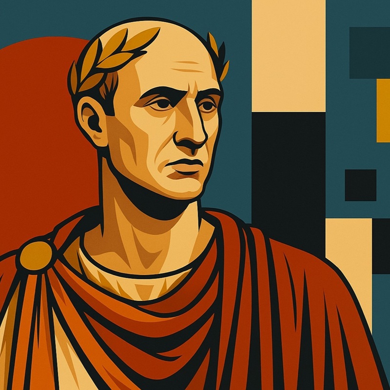 ユリウス・カエサルの似顔絵